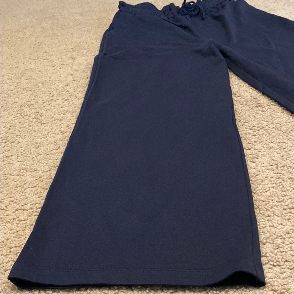 Express Blue Flare Pants with Dramatic Silhouette - Picture 6 of 10